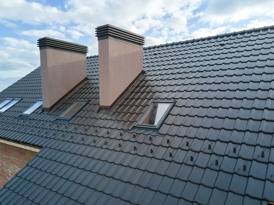 Illustrative roof-restoration work