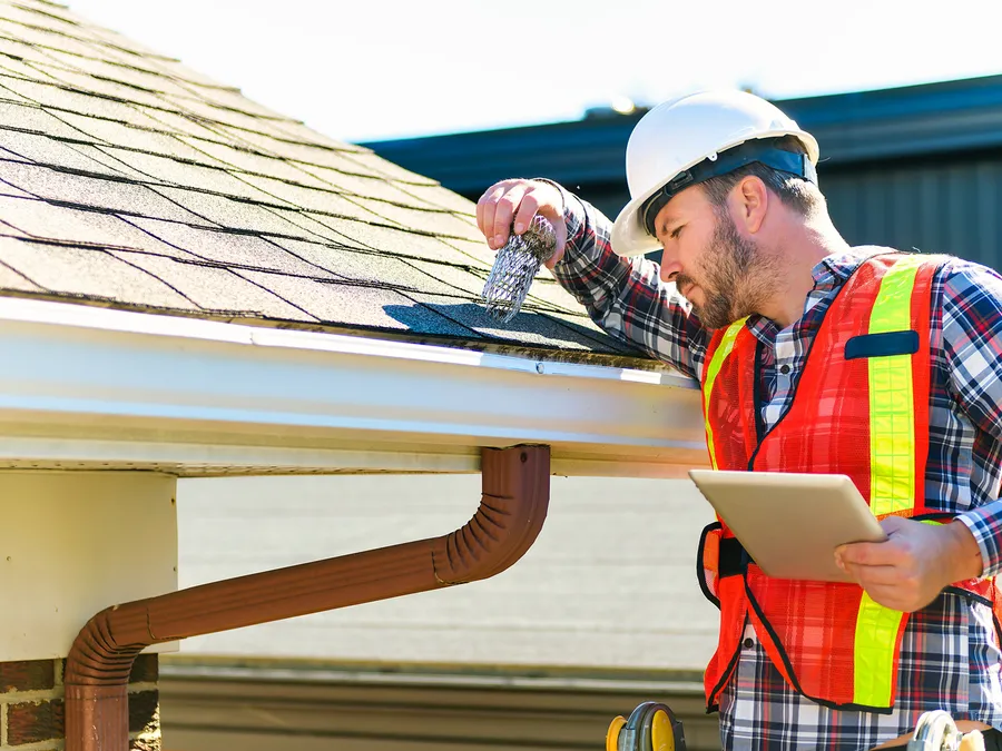 Illustrative roof-restoration work