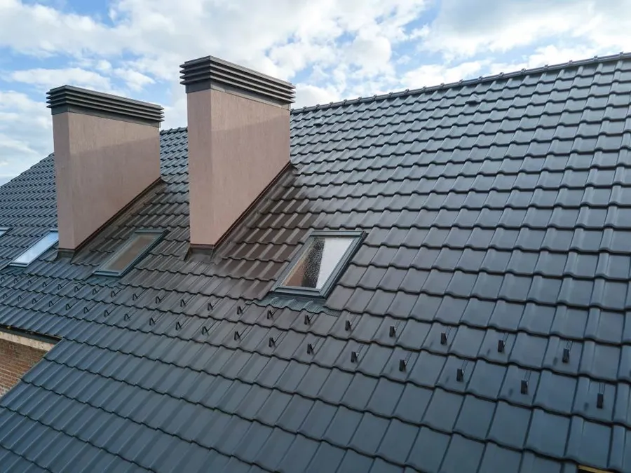 Illustrative roof-restoration work